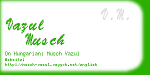 vazul musch business card